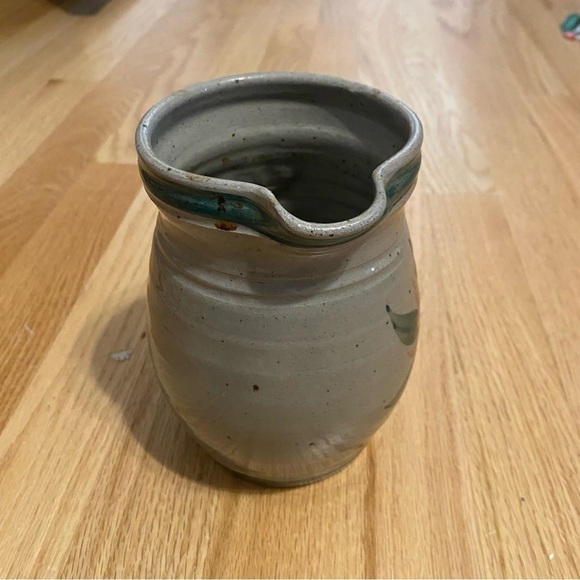 Vintage Westerwald Pottery Salt Glaze Pitcher Hand Thrown Hand Painted Floral - Picture 2 of 7